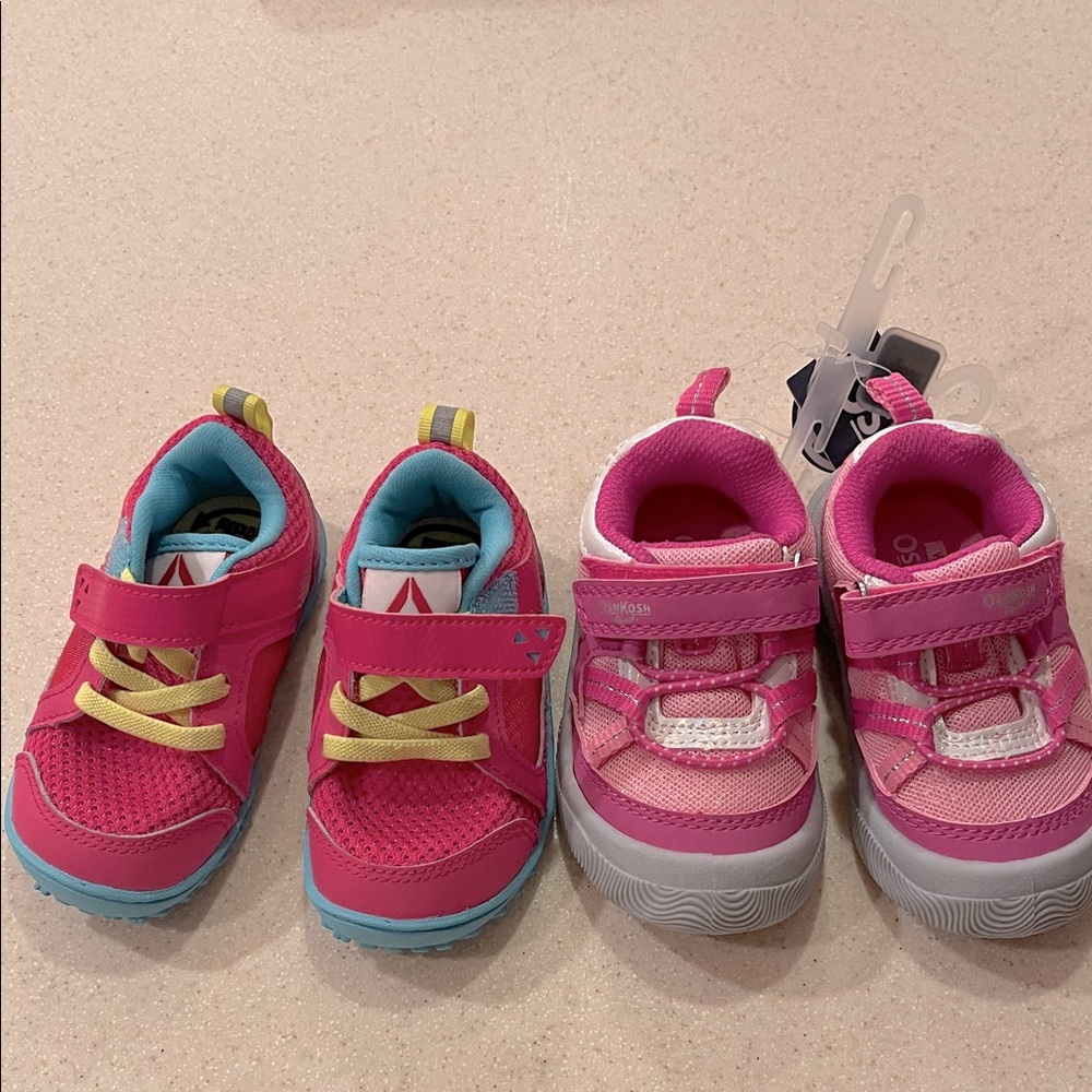 Reebok peak N  fit Sneakers in Pink and Blue & Oshkosh B’Gosh 4 TOD
